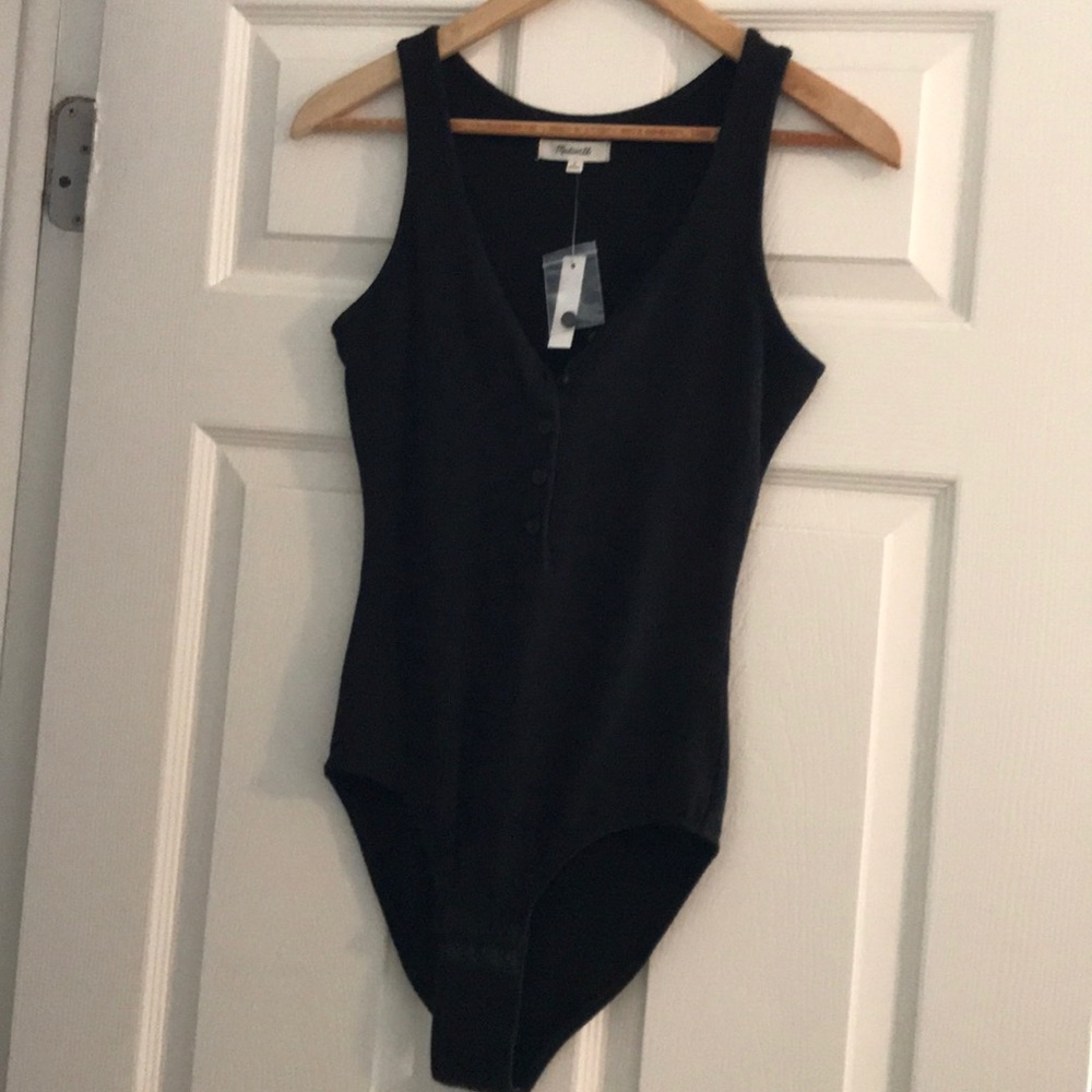 Black tank bodysuit